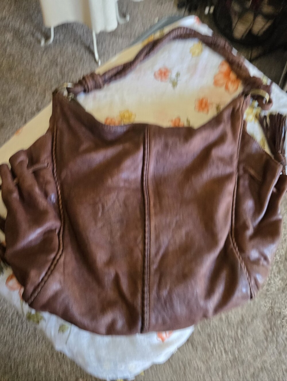 Hobo International Brown Leather Hobo Bag – Soft Slouch Shoulder Tote - Picture 5 of 16